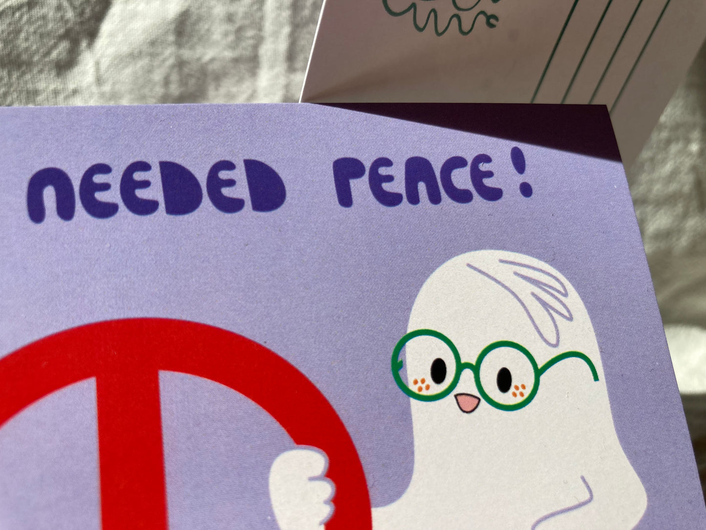 Peace Gespenster Postkarte