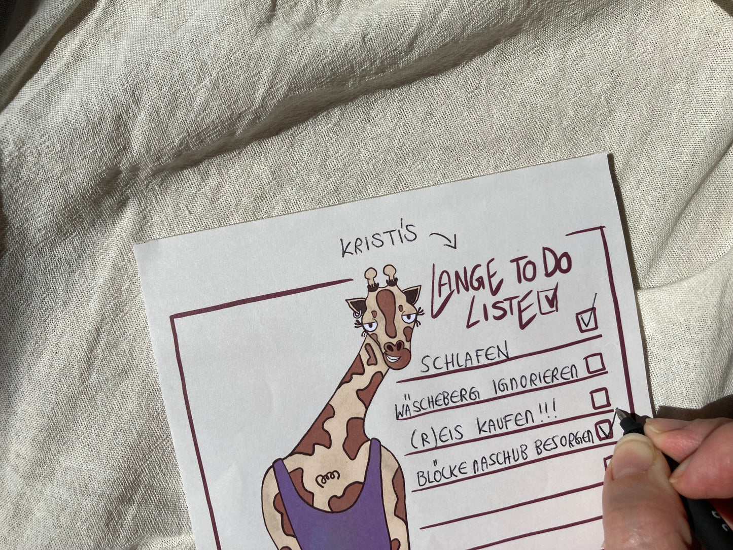 Giraffen To Do Listen Block