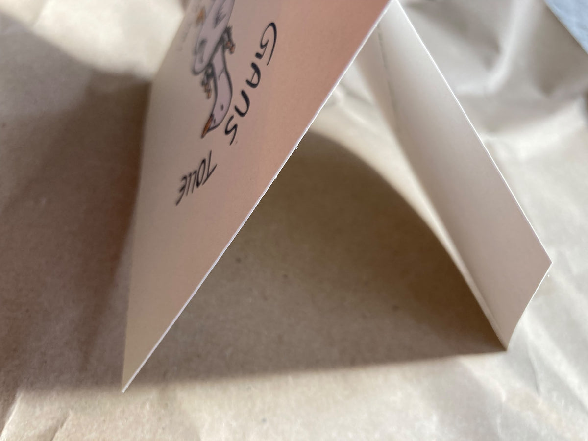 Postkarte weihnachtliche Gans