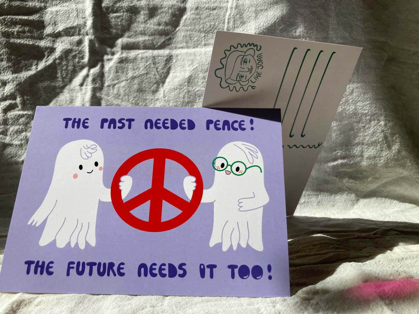 Peace Gespenster Postkarte