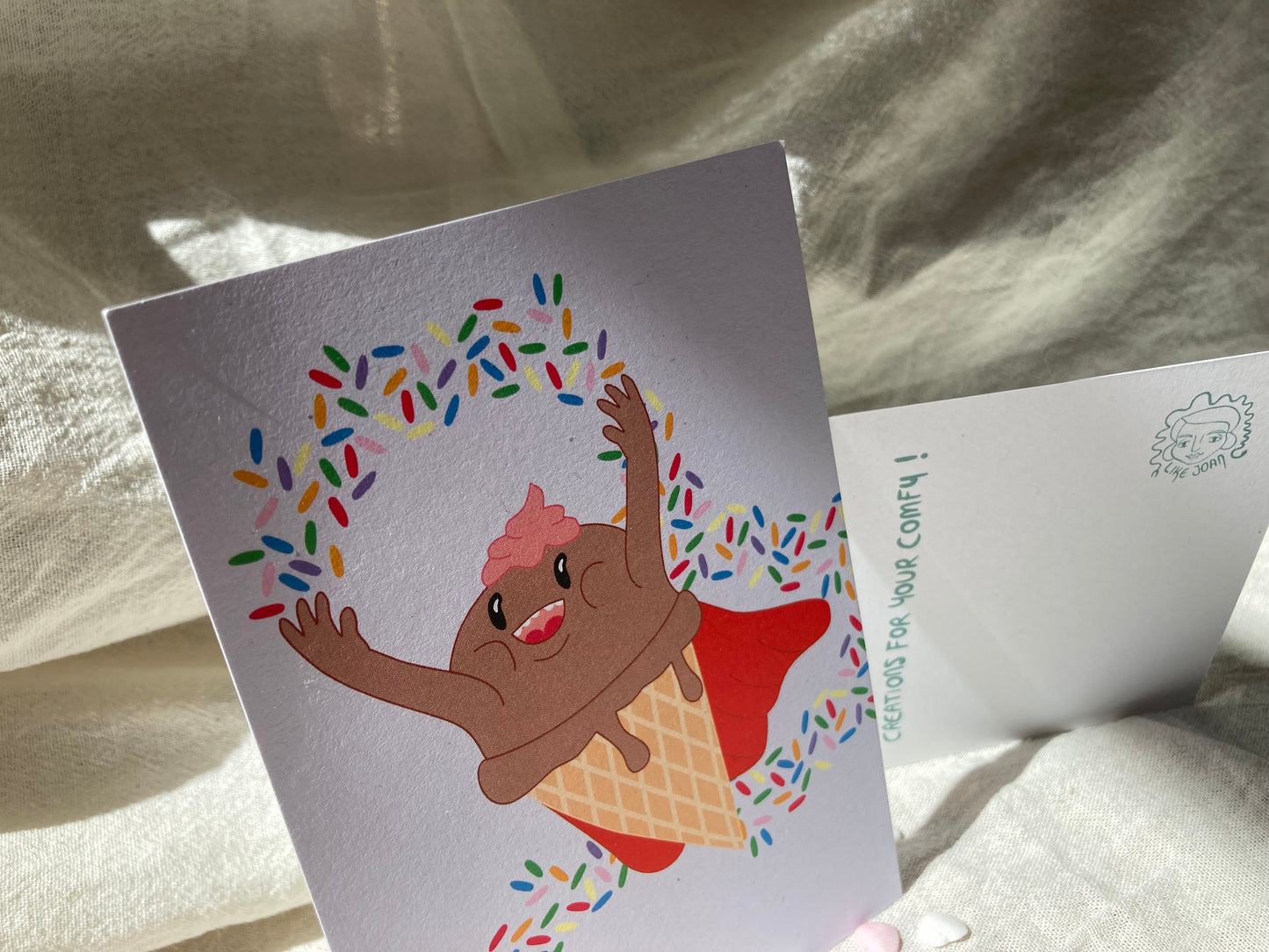 Eisheld:in Postkarte