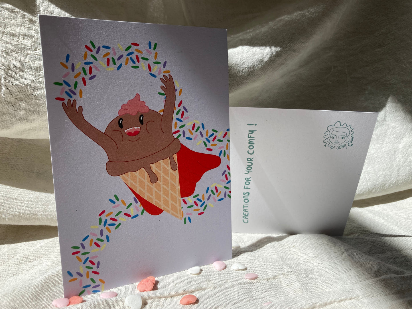 Eisheld:in Postkarte