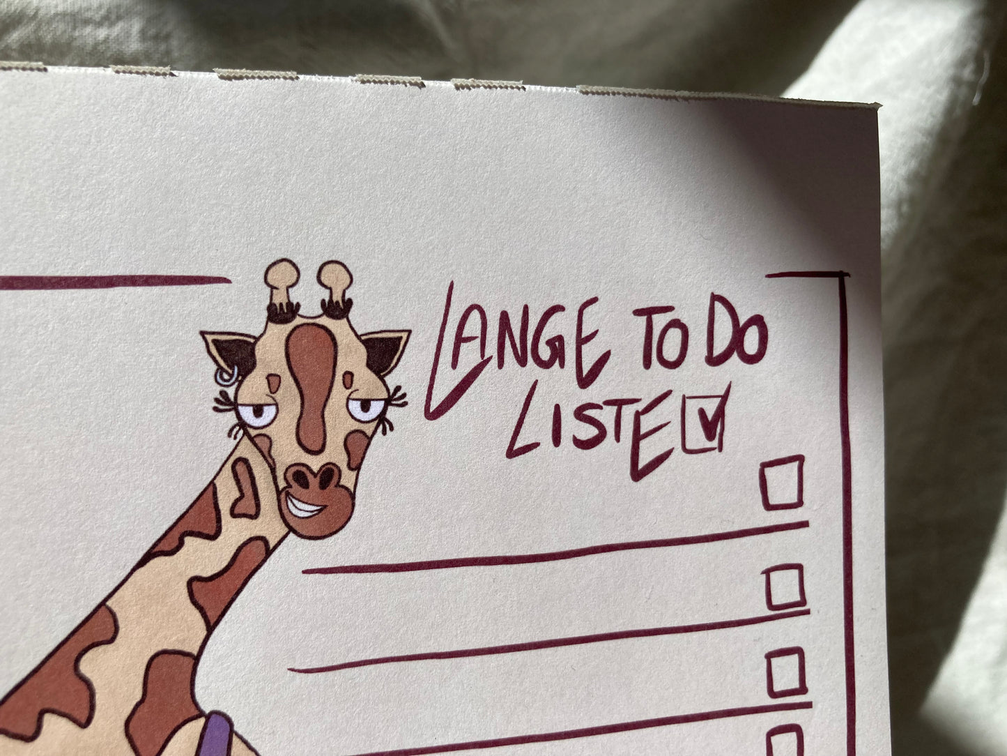 Giraffen To Do Listen Block
