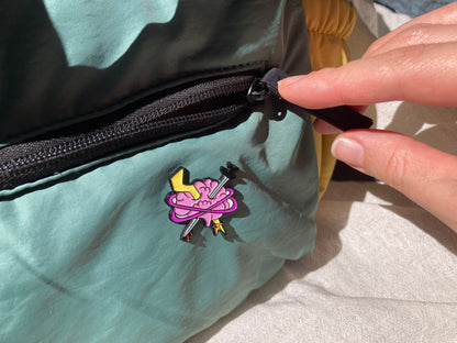 Migräne Awareness Pin
