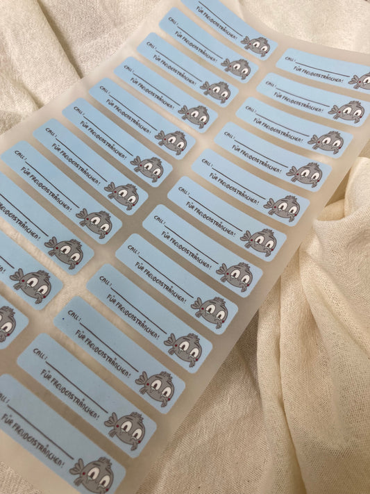 Fisch Sticker und Bügelfolien Set