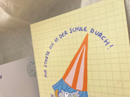 Schultüten Schulstart Postkarte