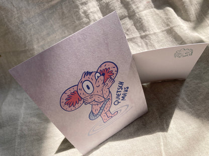 Quietschmaus Postkarte