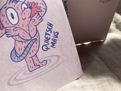 Quietschmaus Postkarte