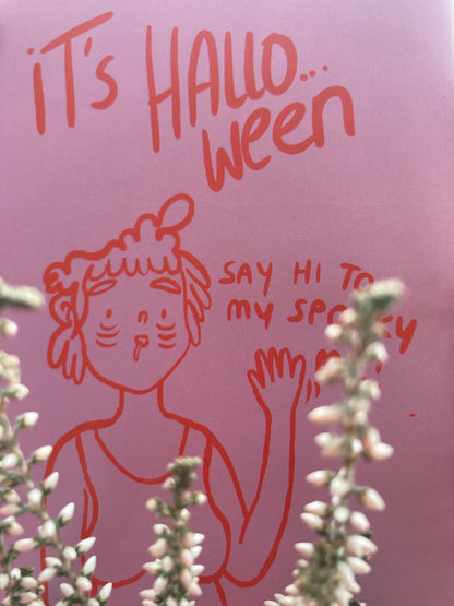 Halloween Postkarte