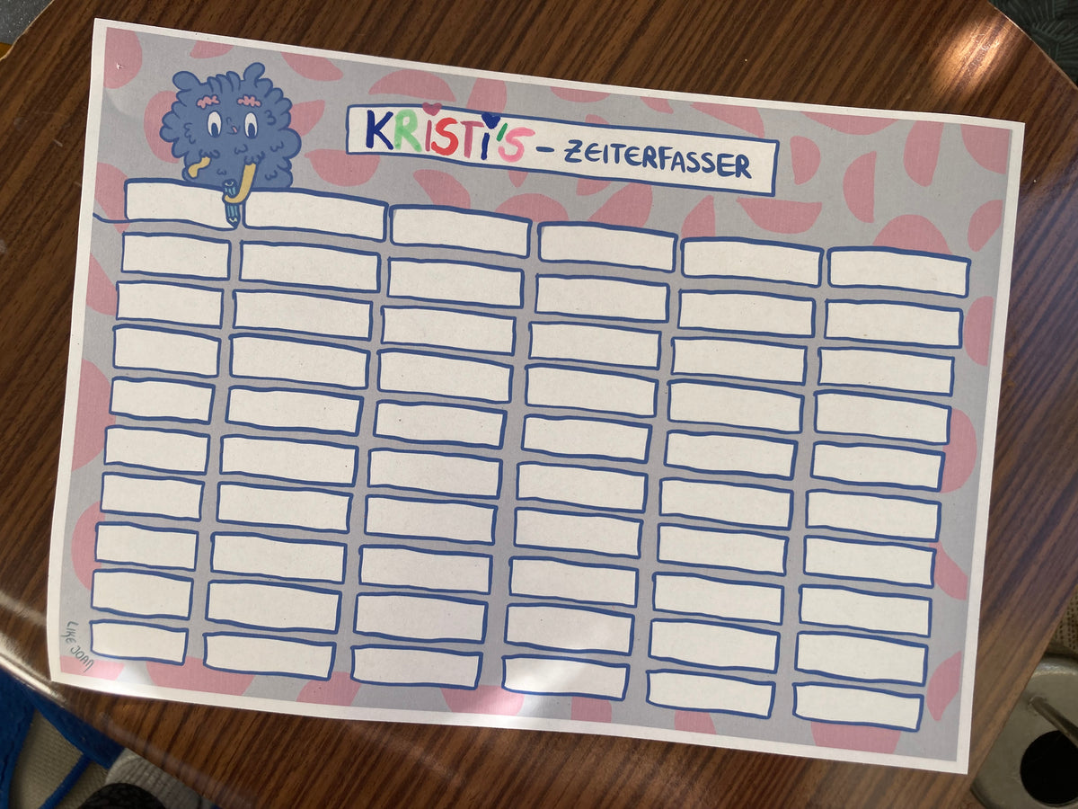 Stundenplan mit Monster