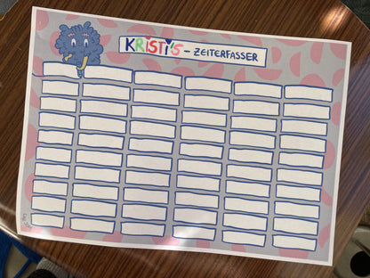 Stundenplan mit Monster
