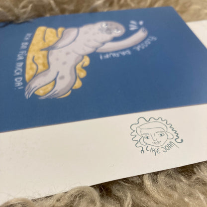 Postkarte Robbe