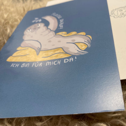 Postkarte Robbe