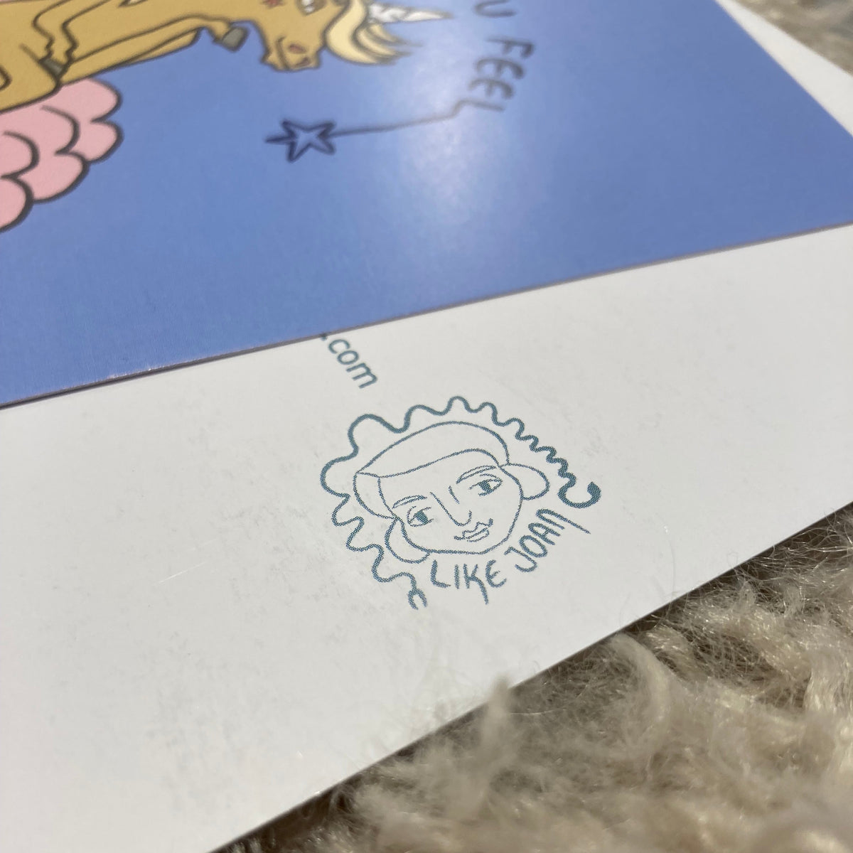 Postkarte Einhorn Brillicious